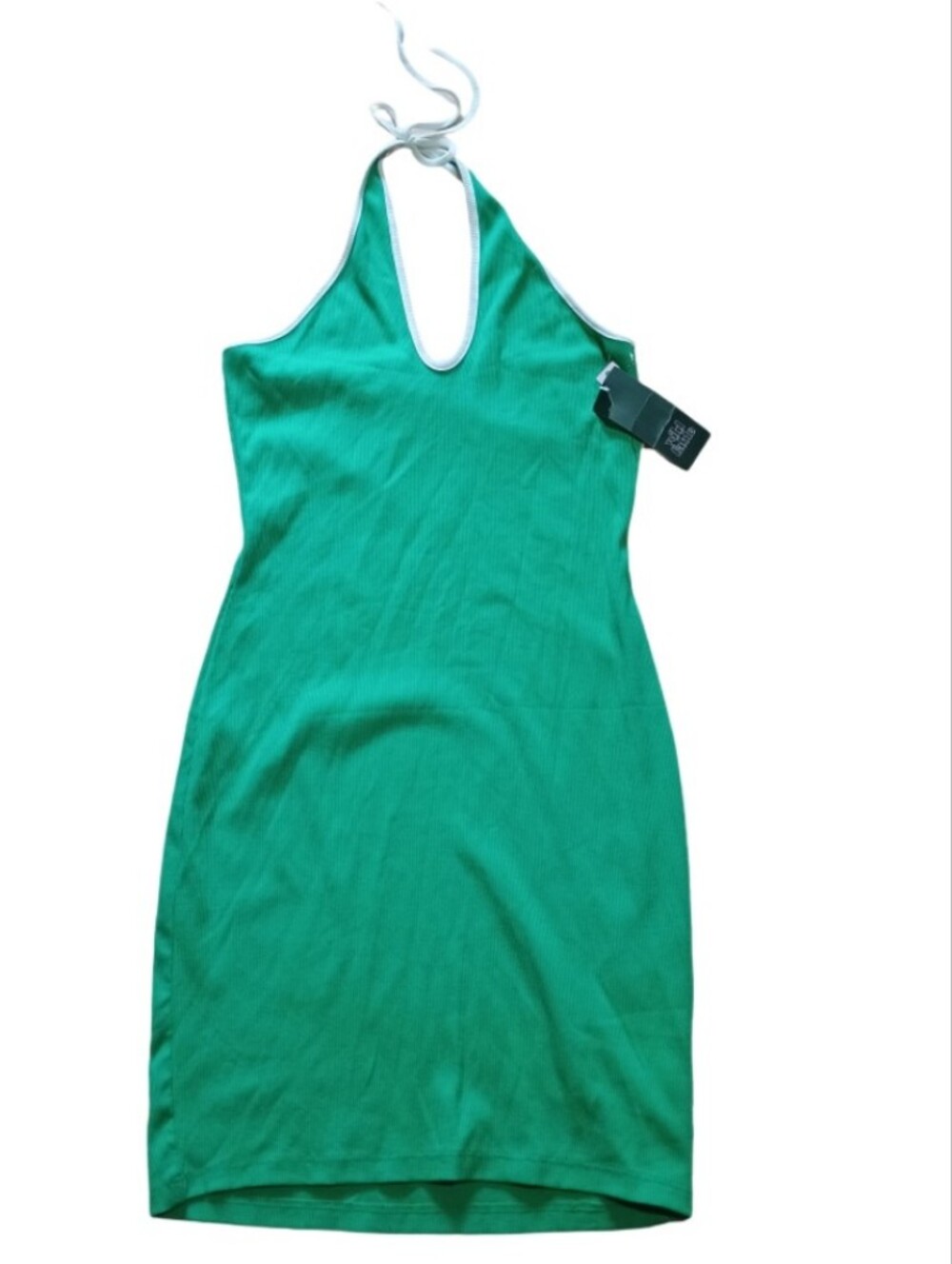 wild fable Green One-Shoulder Halter Dress NWT